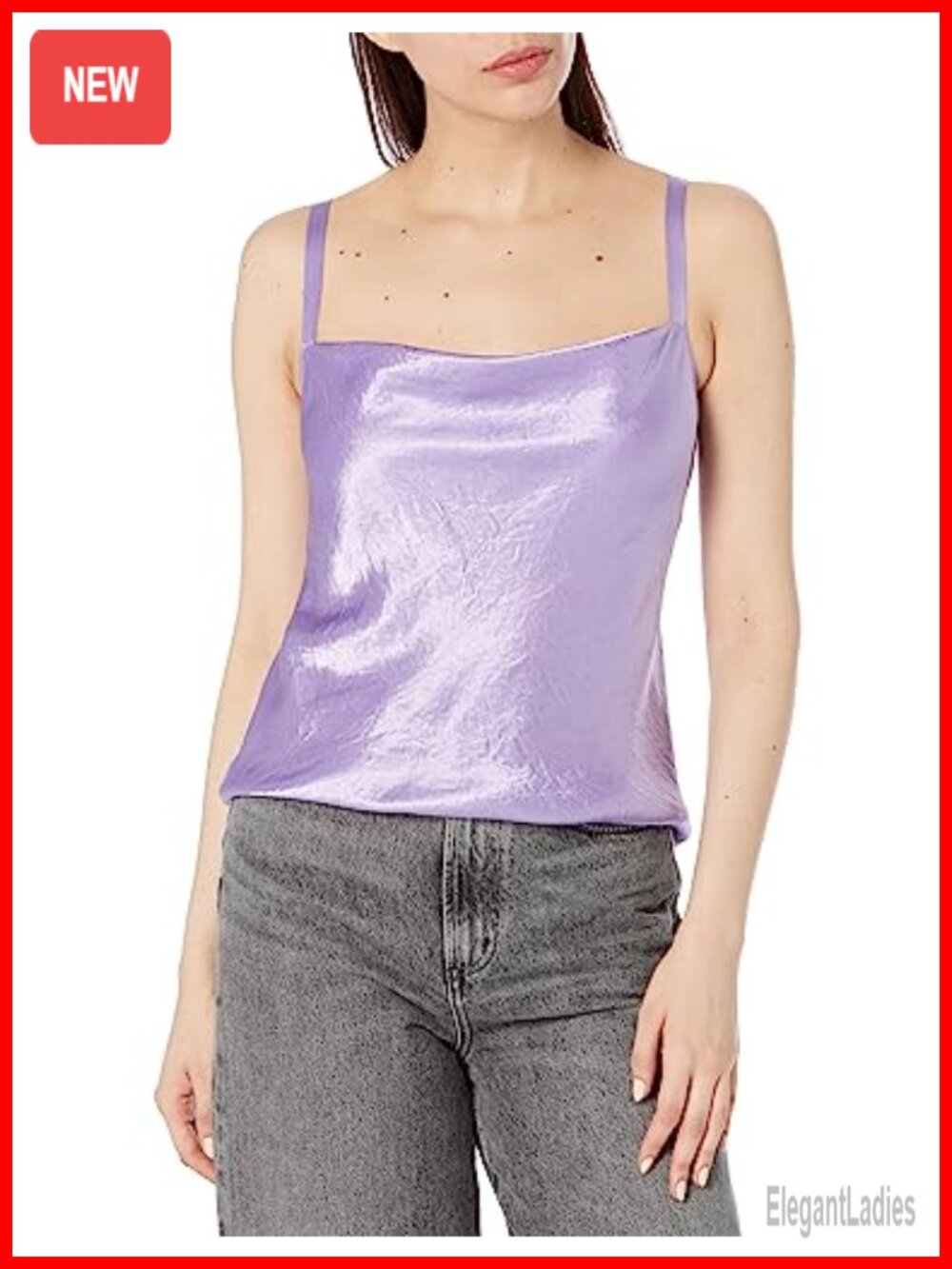 Vince Cowl Cami Tank Top Sleeveless Scoop Neck Classic Fit Yoga Vacation